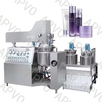 Small Batch Cosmetic Hand Lotion Manufacturing Equipment 150L Vacuum Homogenizer