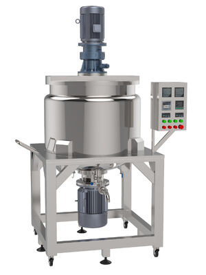 Temperature Controlled Vacuum Emulsifying Mixer Machine Customized