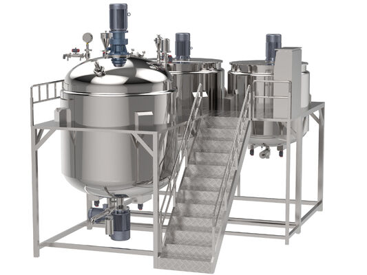 Electric Stainless Steel Mayonnaise Mixing Machine PLC Controlled