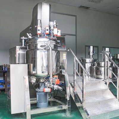 Cosmetic & Pharmaceutical Equipment‌  Vacuum Homogenizing Emulsifier for Creams, Lotions & Food Processing Hydraulic Lift